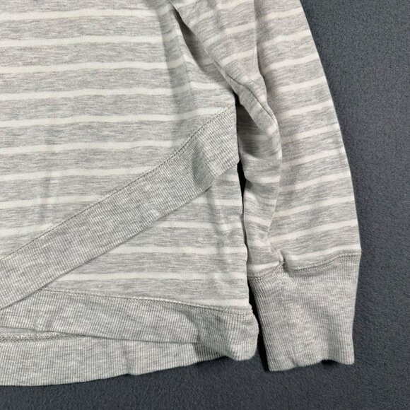 Active Life Large Heather Gray Stripe Long Sleeve Pullover Top Round Neck Modal - Picture 6 of 9